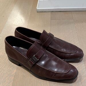 Salvatore Ferragamo Dark Brown Leather Loafers